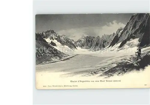 Argentiere Haute Savoie Gletscher Mont Dolent Kat. Chamonix Mont Blanc