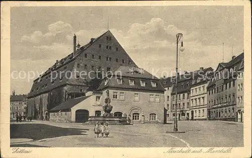 Zittau Neustadt mit Marstall Kupfertiefdruck Kat. Zittau