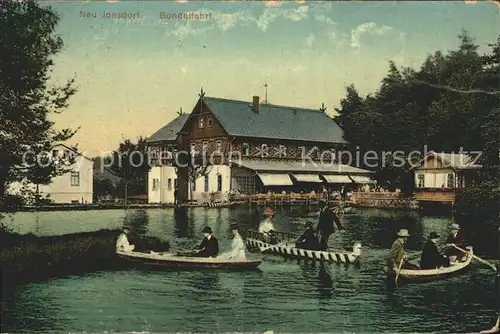 Jonsdorf Hotel Gondelfahrt Teich Ruderboot Kat. Kurort Jonsdorf