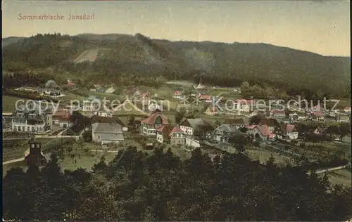 Jonsdorf Panorama Zittauer Gebirge Kat. Kurort Jonsdorf