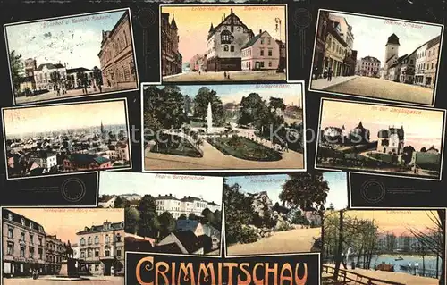 Crimmitschau Teilansichten Kat. Crimmitschau