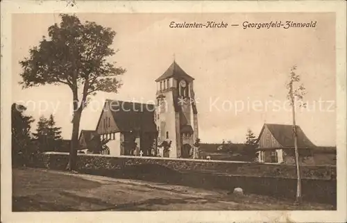 Zinnwald Georgenfeld Exulanten Kirche Kat. Altenberg