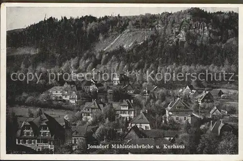 Jonsdorf Muehlsteinbrueche und Kurhaus Zittauer Gebirge Kat. Kurort Jonsdorf