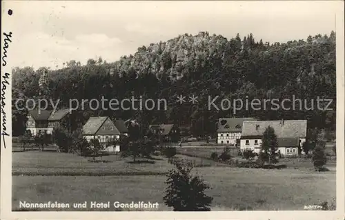 Jonsdorf Hotel Gondelfahrt Nonnenfelsen Zittauer Gebirge Kat. Kurort Jonsdorf