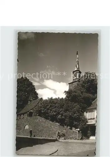 Kellinghusen Ortspartie an der Kirche Kat. Kellinghusen