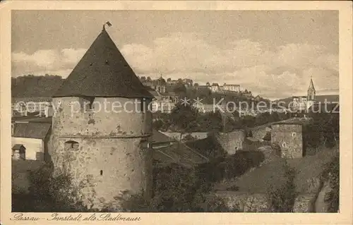 Passau Innenstadt alte Stadtmauer Kat. Passau