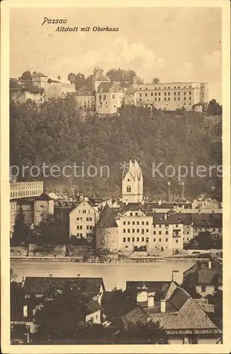 Passau Altstadt mit Oberhaus Kat. Passau