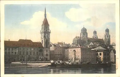 Passau Rathaus und Dom Kat. Passau