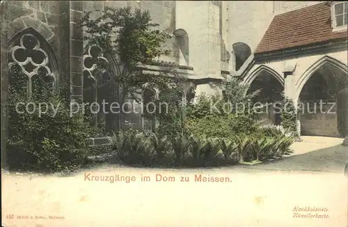 Meissen Elbe Sachsen Kreuzgaenge im Dom Kat. Meissen