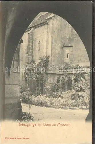 Meissen Elbe Sachsen Kreuzgaenge im Dom Kat. Meissen