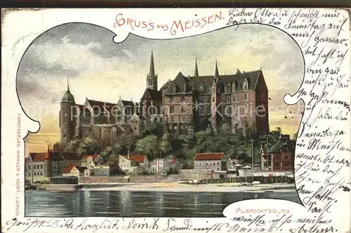 Meissen Elbe Sachsen Albrechtsburg  Kat. Meissen