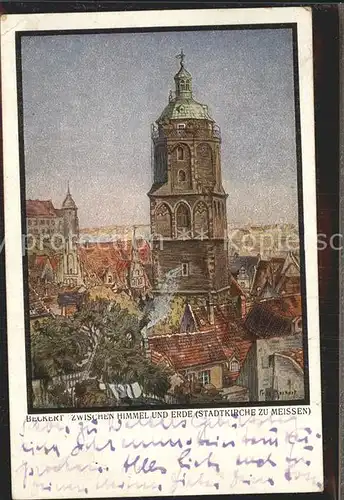 Meissen Elbe Sachsen Stadtkirche Kat. Meissen