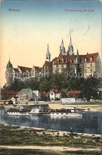 Meissen Elbe Sachsen Albrechtsburg mit Dom Kat. Meissen