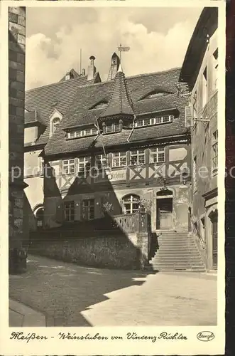 Meissen Elbe Sachsen Weinstuben von Vincenz Richter Kat. Meissen