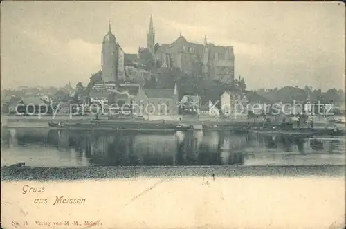 Meissen Elbe Sachsen Albrechtsburg Kat. Meissen