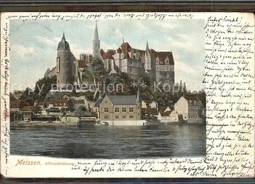 Meissen Elbe Sachsen Albrechtsburg Kat. Meissen