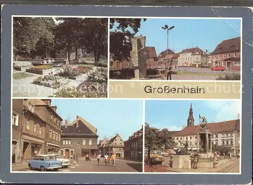 Grossenhain Sachsen Gruenanlagen Karl  Maria von Weber  Allee Neumarkt Kat. Grossenhain