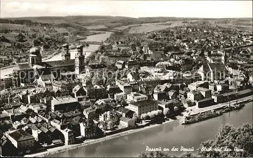 Passau Blick auf den Dom Dreifluessestadt Kat. Passau