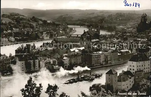 Passau Altstadt Dreifluessestadt Dampfer Kat. Passau