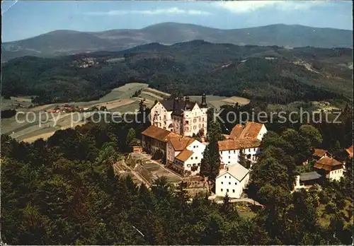 Fuerstenstein Niederbayern Pension Schloss Englburg Bayerischer Wald Fliegeraufnahme Kat. Fuerstenstein