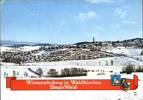 Waldkirchen Niederbayern Winterpanorama Luftkurort Kat. Waldkirchen