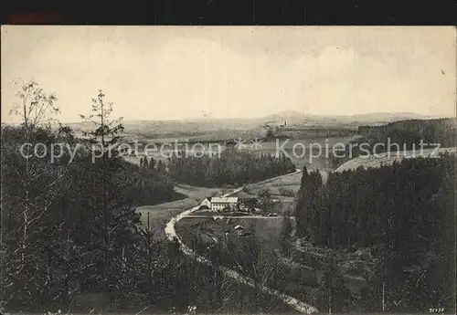 Kreischa Teufelsmuehle Blick nach dem Lugberg Reinhardtsgrimma Kat. Kreischa Dresden