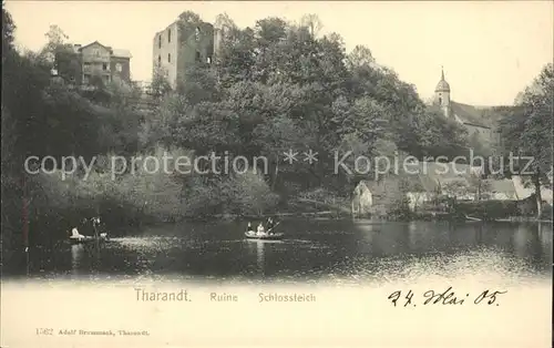 Tharandt Ruine Schlossteich Kirche Kat. Tharandt