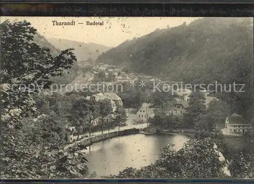 Tharandt Panorama Badetal Schlossteich Kat. Tharandt