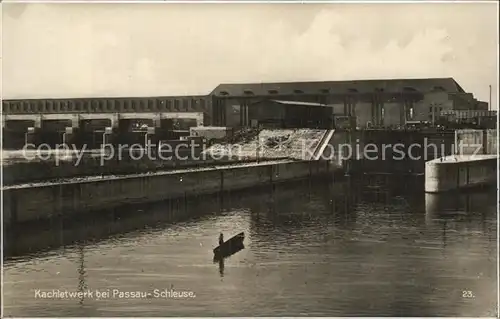 Passau Kachletwerk Schleuse Trinks Postkarte Kat. Passau