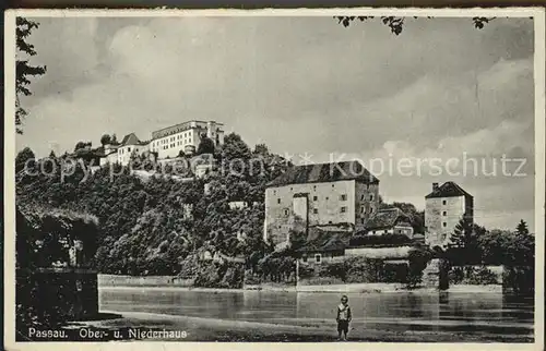 Passau Burg Oberhaus Wasserschloss Niederhaus Kat. Passau