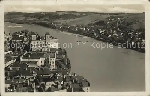 Passau Panorama Dreifluessestadt Kat. Passau