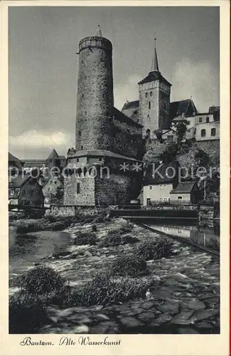 Bautzen Spree Wehr Alte Wasserkunst Michaeliskirche Selesia Karte Nr 6187 Kupfertiefdruck Kat. Bautzen