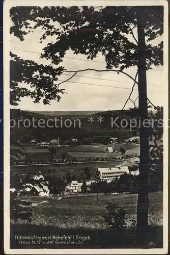 Rehefeld Zaunhaus Hoehenluftkurort Hotel Grenzbaude Kat. Altenberg