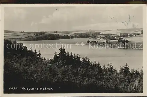 Dippoldiswalde Osterzgebirge Talsperre Malter Kat. Dippoldiswalde