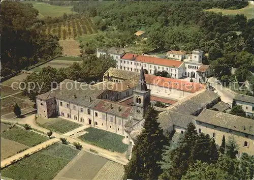 Aiguebelle Abbaye de Notre Dame Vue aerienne du cote Est Kat. Aiguebelle