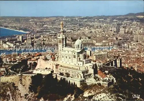 Marseille Vue aerienne de Notre Dame de la Garde Kat. Marseille