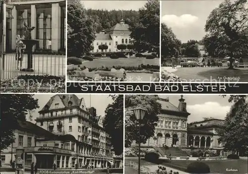 Bad Elster Staatsbad Badehaus Kurhaus Gondelteich Kat. Bad Elster
