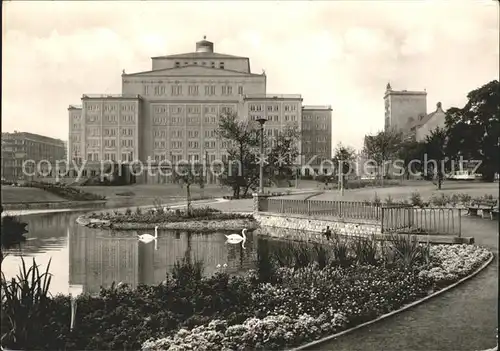 Leipzig Opernhaus Schwanenteich Kat. Leipzig