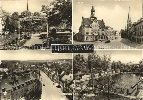 Geringswalde Leipziger Strasse Markt Park Kat. Geringswalde