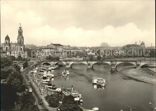 Dresden Terrassenufer Kat. Dresden Elbe