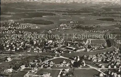 Wangen Allgaeu Fliegeraufnahme Allgaeuer Bergen Kat. Wangen im Allgaeu