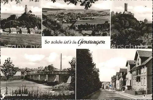 Gensungen Felsburg Altenburg Ederpartie  Kat. Felsberg