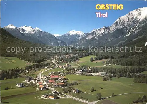 Obsteig Tirol Fliegeraufnahme Kat. Obsteig