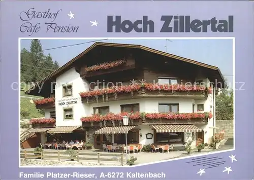Kaltenbach Tirol Gasthof Hoch Zillertal  Kat. Kaltenbach