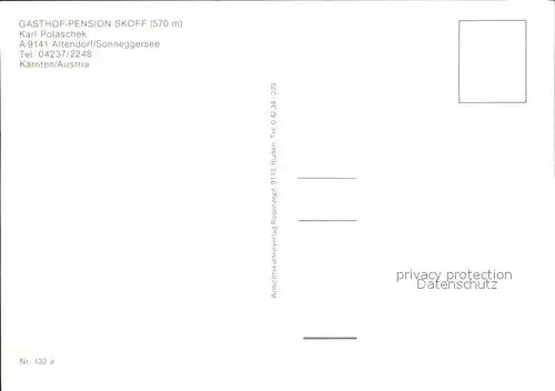 Altendorf Niederoesterreich Gasthof Pension Skoff  Kat. Altendorf