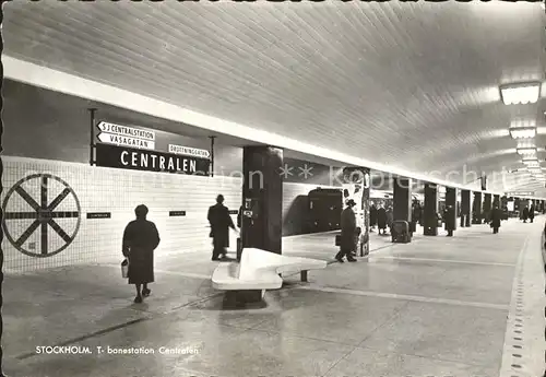 Stockholm T banestation Centralen  Kat. Stockholm