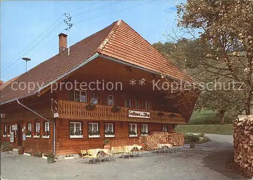 Kuenaberg Gasthaus Pflug  Kat. Schoenau im Schwarzwald