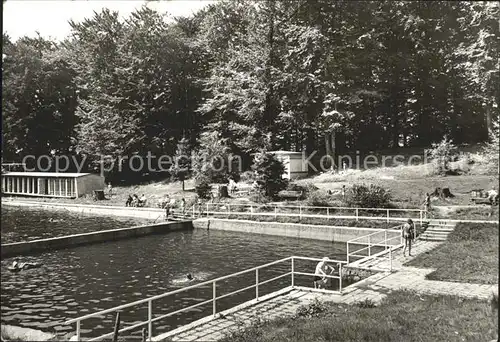 Friedrichsbrunn Harz Waldbad  Kat. Friedrichsbrunn