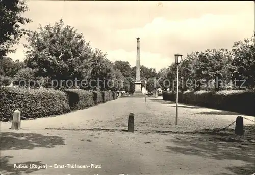 Putbus Ruegen Ernst Thaelmann Platz Kat. Putbus