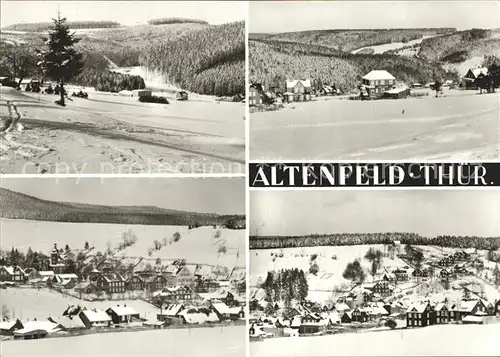 Altenfeld Thueringen Skispuren Ansichten  Kat. Altenfeld